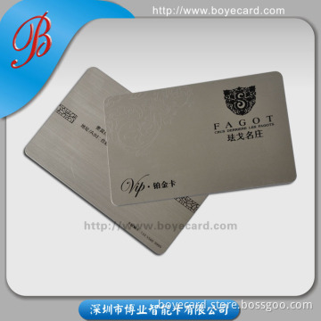 PVC Cards with Drawbench Silver Effect